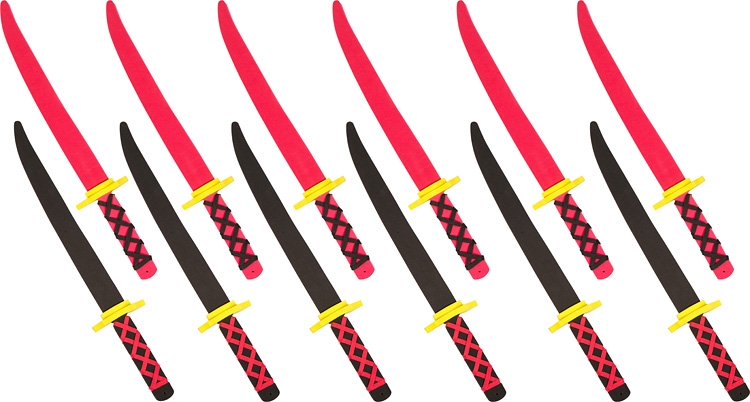 Trademark Innovations Foam Ninja Swords - Pack of 12